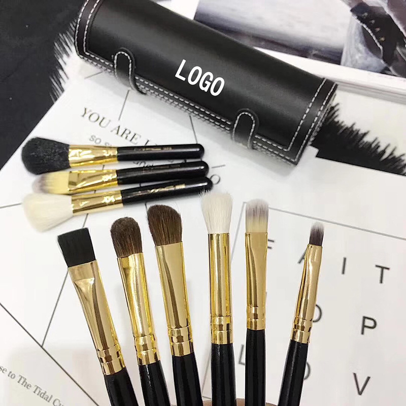 MAC Set 9 Cọ Trang Điểm Chuyên Nghiệp Thiết Kế Hình Trụ Tròn Thời Trang Cho Nữ