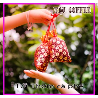 Túi thơm hạt Cà phê tự nhiên(50gr- 70gr) khử mùi ÔTÔ, Tủ quần áo, giày, tolet -  Thucoffee
