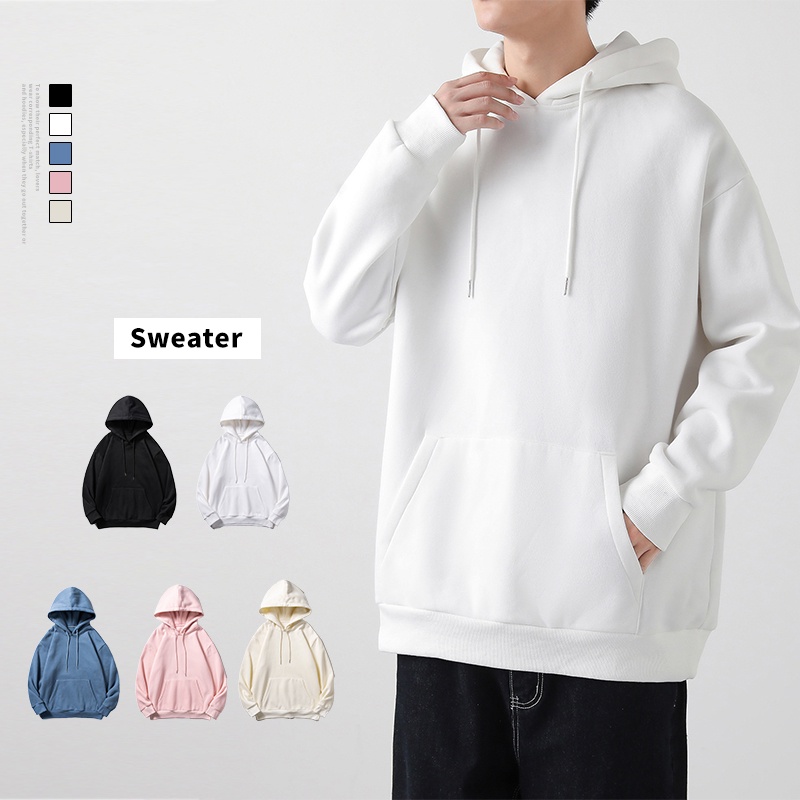 Áo Hoodie Tay Dài Thời Trang Nhiều Màu Tùy Chọn Cho Nam