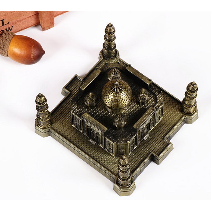 [12.5 x 12 x 7cm] Đền Taj Mahal thu nhỏ, bằng hợp kim sang trọng