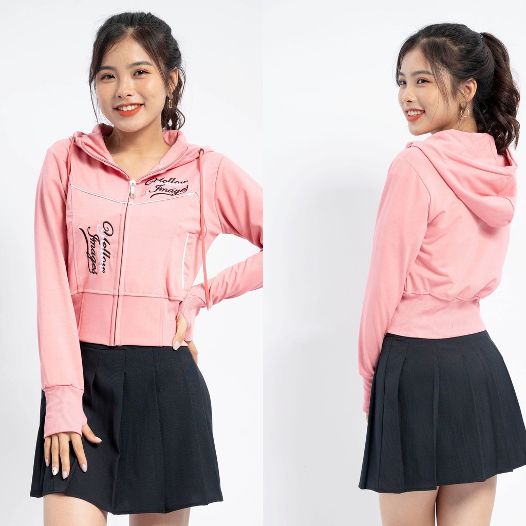 Áo khoác thun cotton 4 chiều mát lạnh đi nắng form lửng croptop siêu cá tính