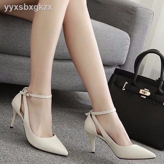 Giày cao gót nữ mã BBC31 cao 5cm mũi mũi nhọn thanh lịch hở gót