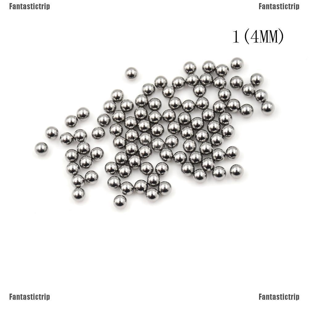 Bộ 100 Hạt Bạc 4 / 4.5 / 5 / 5.5Mm Thay Thế Cho Hạt Cườm