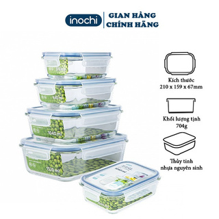 [Mã LIFEM1 giảm 50k đơn 99k] Hộp Thuỷ Tinh Đựng Thực Phẩm Nikko INOCHI Đựng Đồ Ăn Thức Ăn Bảo Quản Thực Phẩm TTCN-370