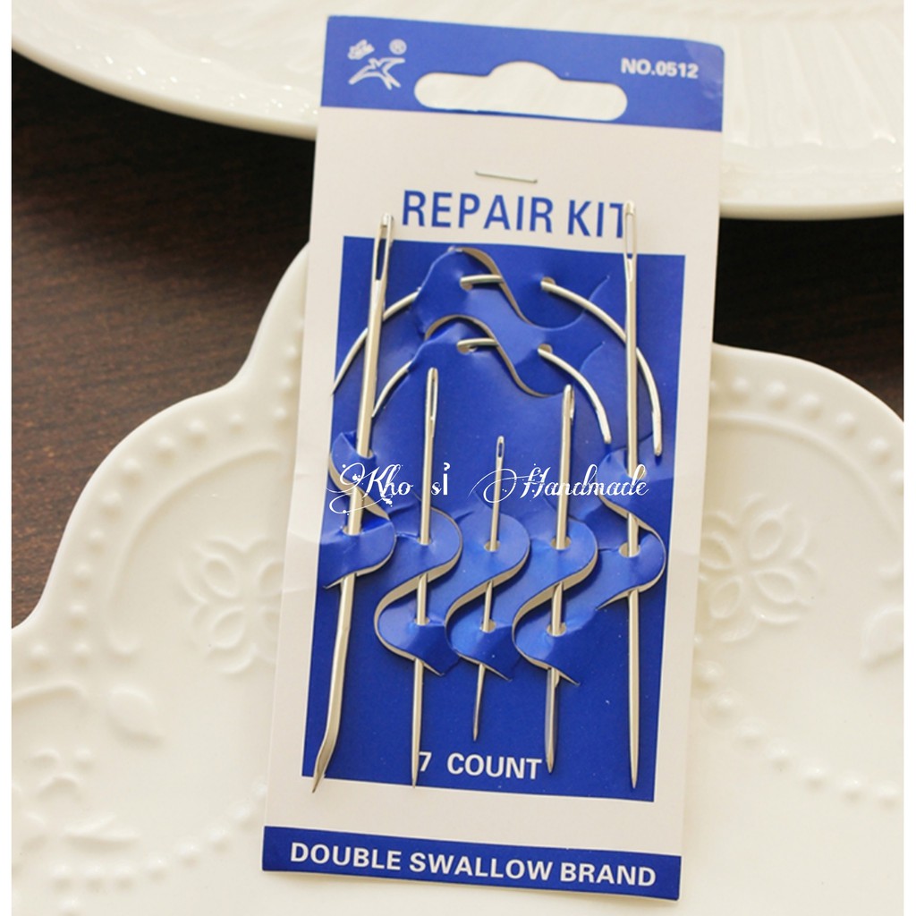 Set 5 kim khâu len nhiều size loại tốt