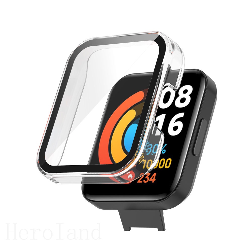 Ốp Bảo Vệ Toàn Bộ Mặt Đồng Hồ + Kính Cường Lực Cho Xiaomi Redmi Watch 2 lite