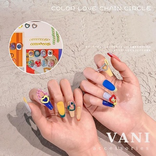 Kit Charm Nail Xích Kim Loại Nhiều Màu - Vani Store [KIRA0099]