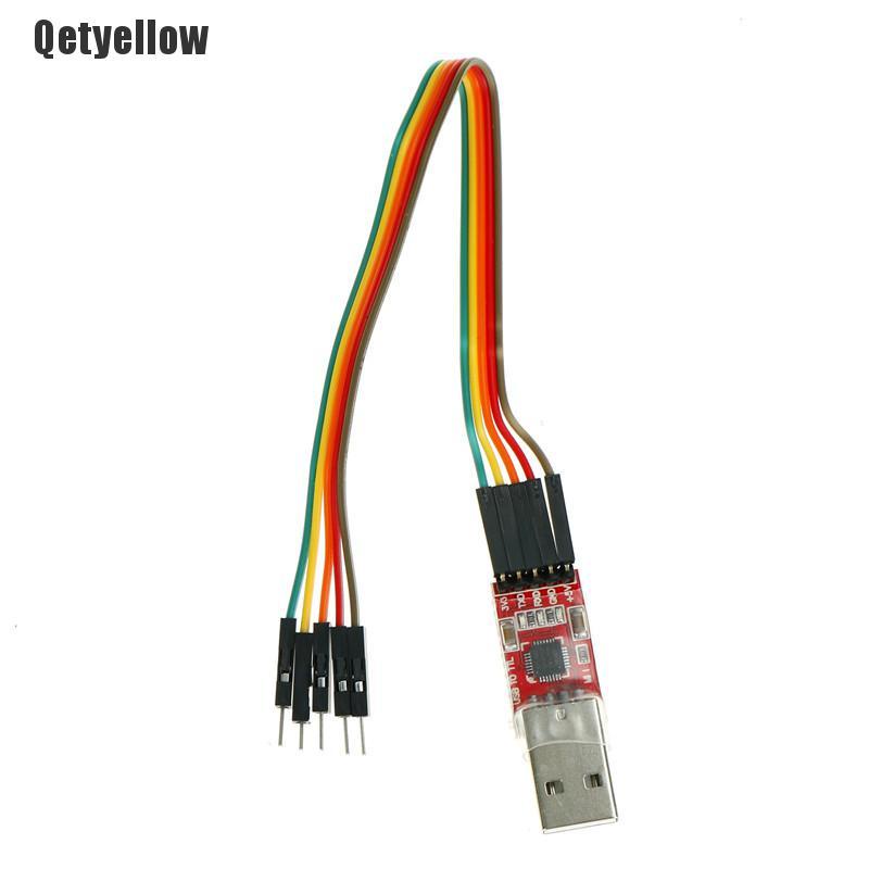 Qetyellow 1pc CP2102 Module USB to TTL Serial Converter UART STC Download 5pcs Cable