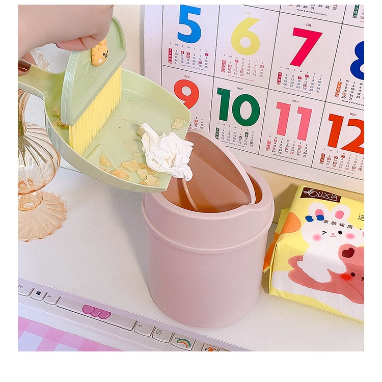 Bộ Chổi Quét Bụi Và Ki Hốt Rác Mini