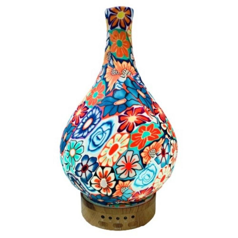 Máy Xông Tinh Dầu 3D Hoa Đế Xoay Sang Trọng