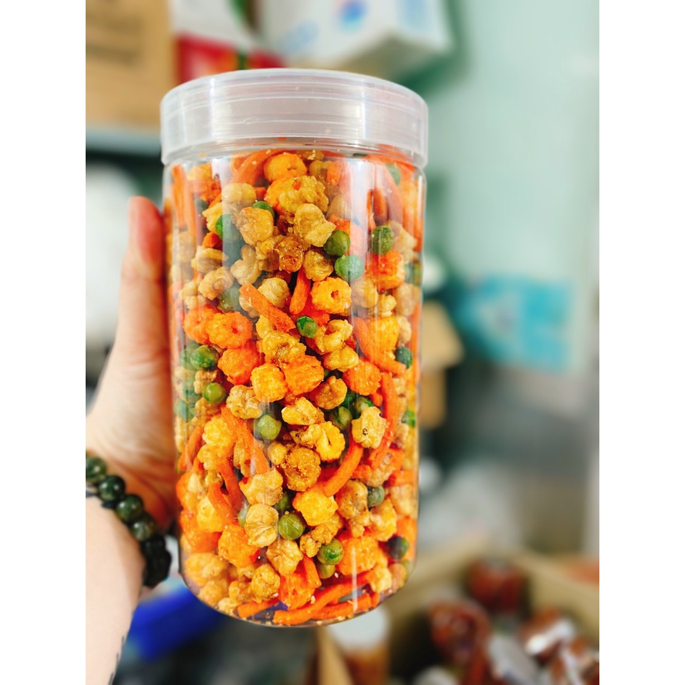 Snack thập cẩm hũ 400gr