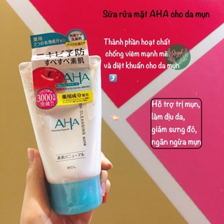 Sữa rửa mặt AHA của Nhật