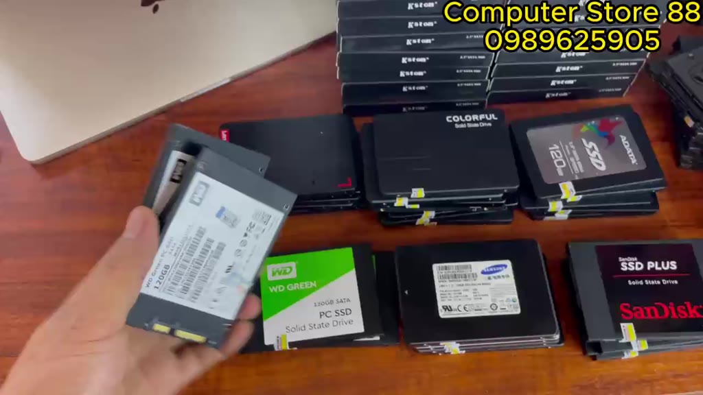 Ổ cứng SSD 120Gb chuẩn SATA 2.5in hàng bóc máy chính hãng Samsung,Kingston, Intel + tặng kèm miễn phí Cable chuẩn SATA 3 | BigBuy360 - bigbuy360.vn
