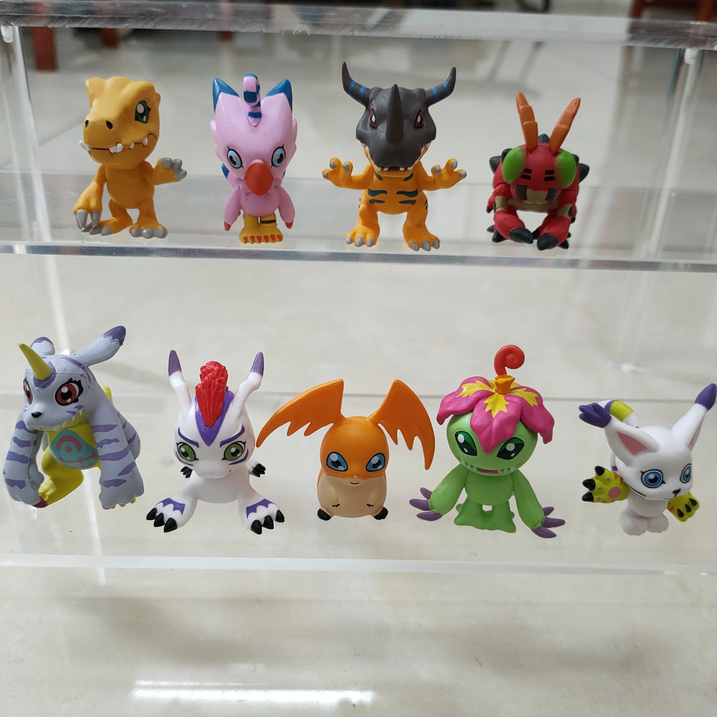 Set 9 mô hình nhân vật hoạt hình Digimon bằng PVC đáng yêu