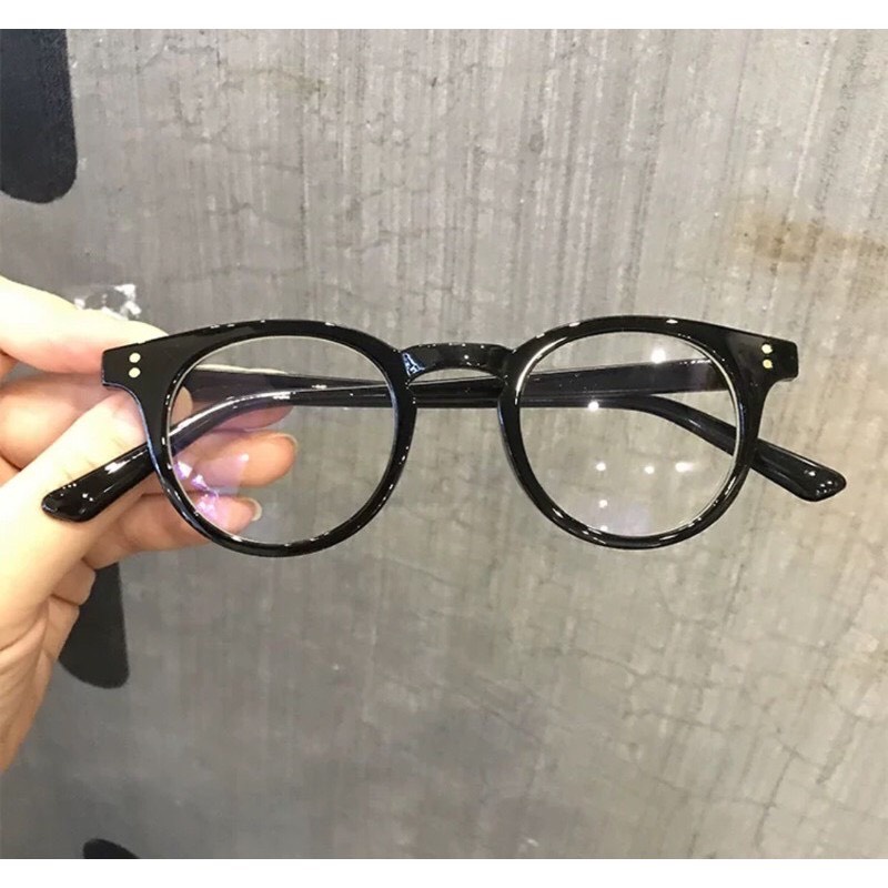 Kính giả cận gọng tròn cute thời trang nam nữ, mắt kính không độ phong cách Ulzzang giá rẻ đẹp ABICA 027