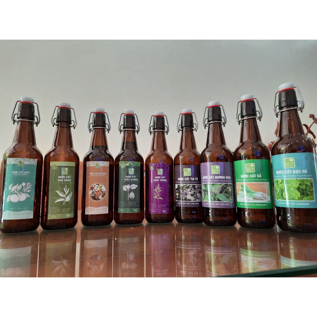 1 lít nước cất trầu không đậm đặc có lẫn tinh dầu - chai nhựa PP