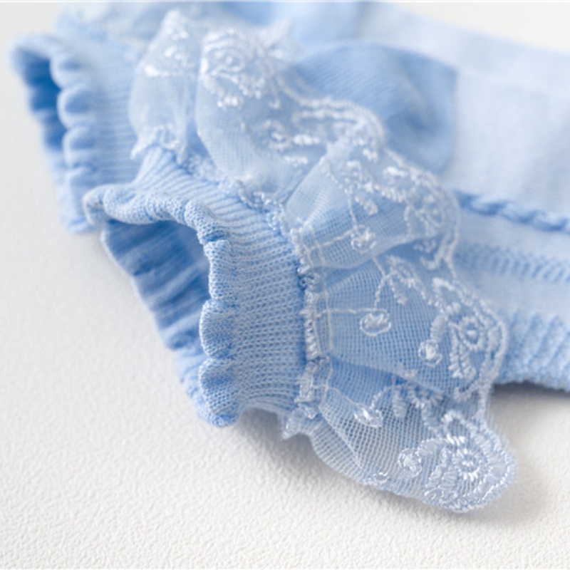 Đôi Vớ cotton Phối Ren Lưới Cho Bé Gái 1-12 Tuổi