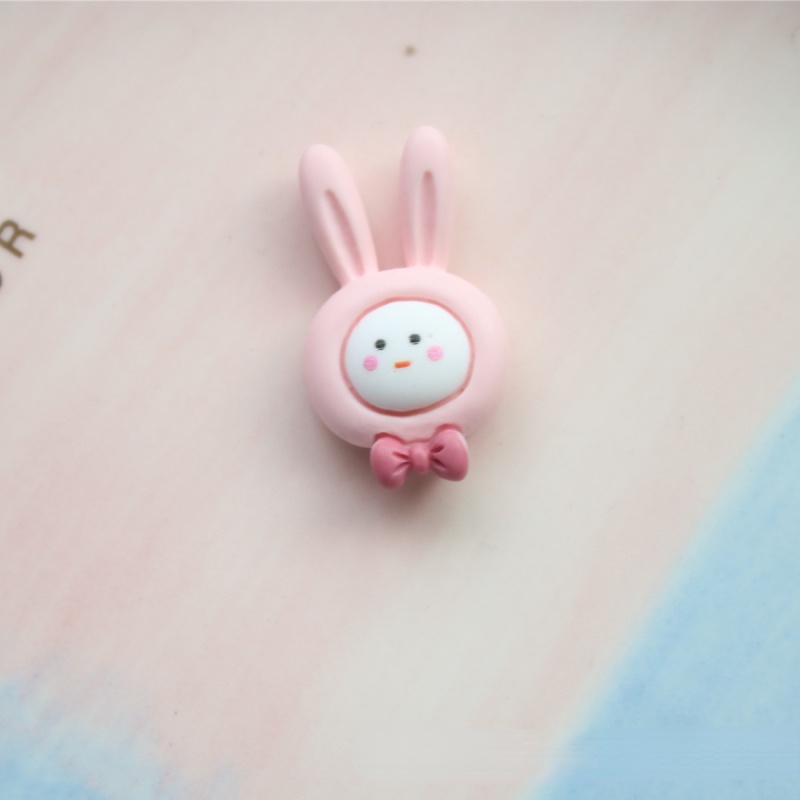Bộ 10 Phụ Kiện Trang Trí Giá Đỡ Điện Thoại/ Đồ Trang Sức Hình Đầu Thỏ/ Vịt Bằng Nhựa Dễ Thương