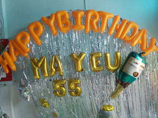 ( 12 MẪU )Chữ happy birthday