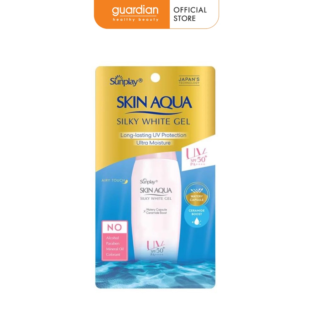 Gel Chống Nắng Dưỡng Trắng Sunplay Skin Aqua Silky White Gel SPF50+, PA++++ (70g)