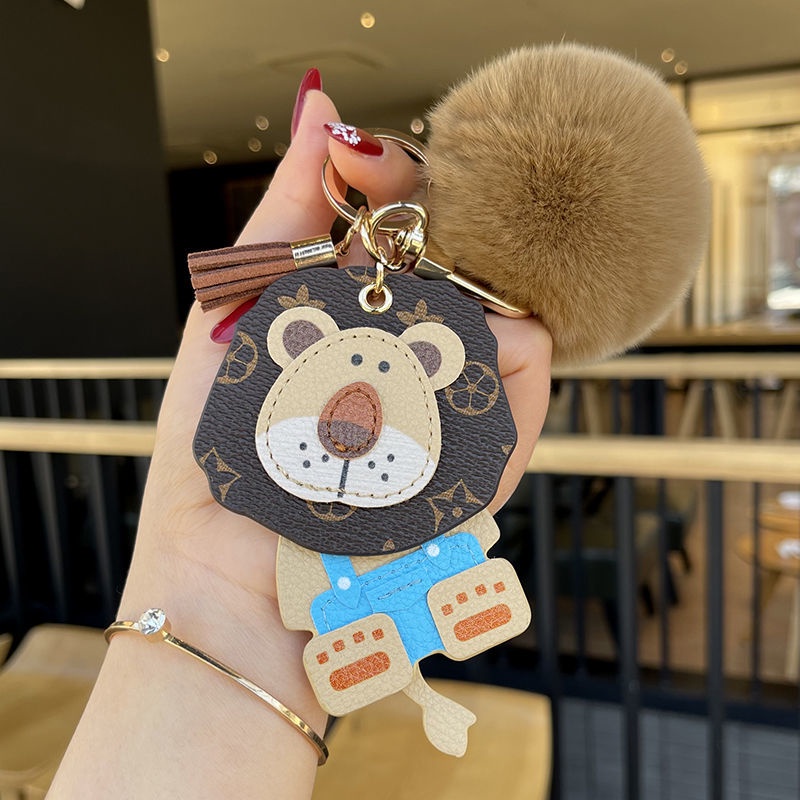 Móc Khóa Hình Sư Tử Hoa Cổ Điển Thời Trang Chất Lượng Cao Sáng Tạo Thích Hợp Làm Quà Sinh Nhật Cho Nam Và Nữ