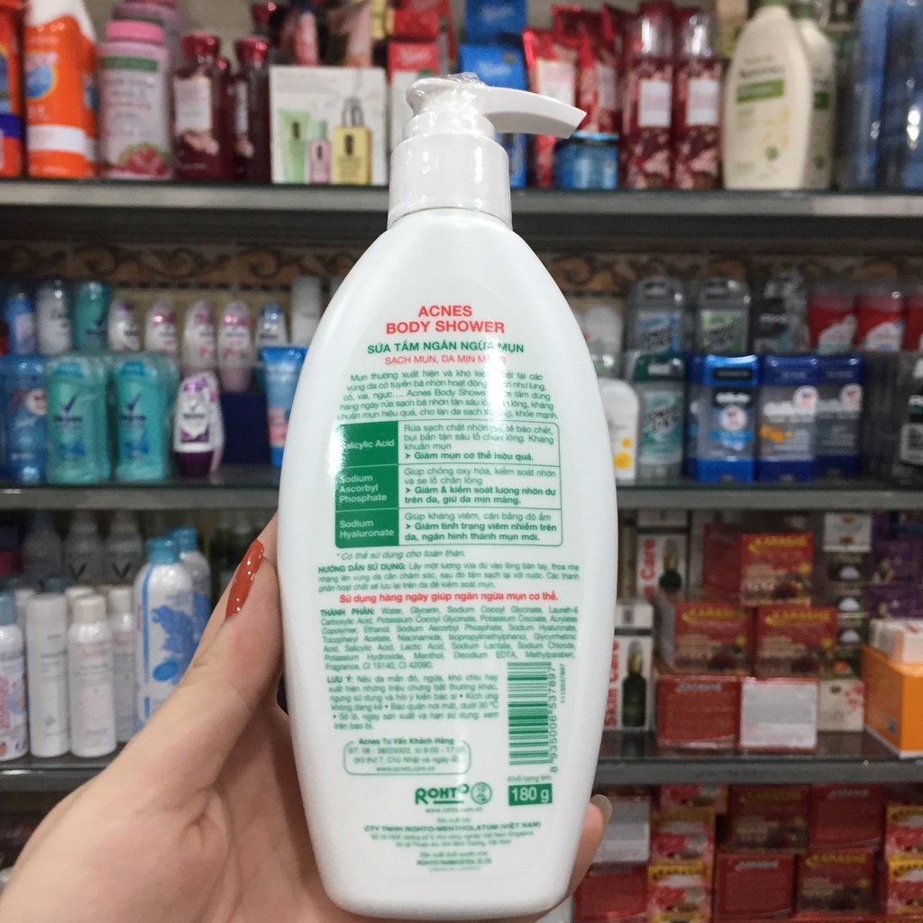 Sữa tắm Acnes Body Shower Ngăn ngừa mụn 180g