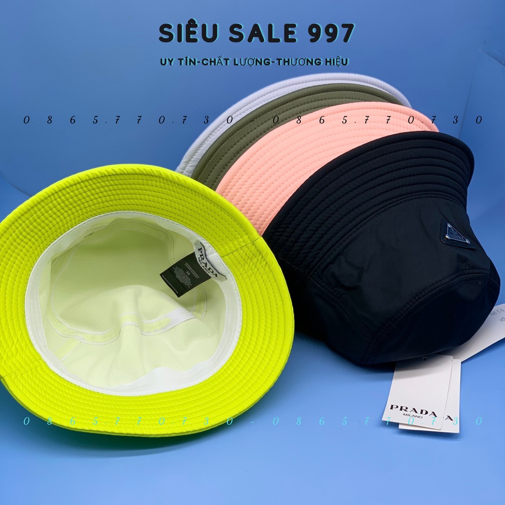 MŨ BUCKET PRADA 5 MÀU CHẤT DÙ CAO CẤP THỜI TRANG NAM NỮ