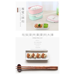 HỘP CƠM LÚA MẠCH CAO CẤP KÈM THÌA
