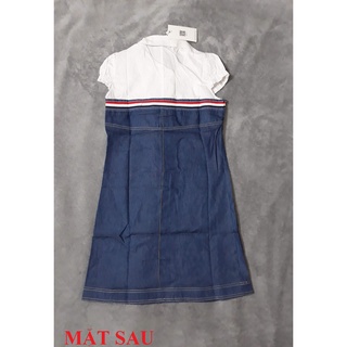 ĐẦM SƠ MI KIỂU PHỐI DENIM