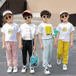 Quần Harem Kẻ Sọc Mềm Mại Có Dây Rút Bên Hông Thời Trang Mùa Hè Cho Bé 2-13 Tuổi