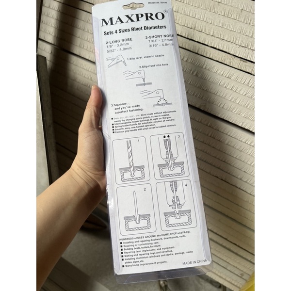 KÌM RÚT ĐINH MAXPRO LOẠI TO LOẠI TỐT CHÍNH HÃNG HÌNH THẬT SHOP CHỤP