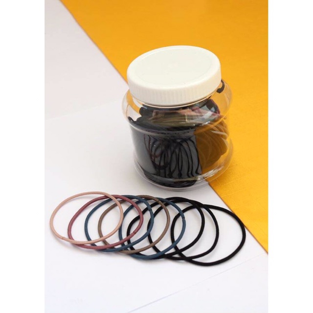 [Rẻ đẹp] Set 4 dây cột tóc siêu xinh/ dây thun cột tóc dễ thương