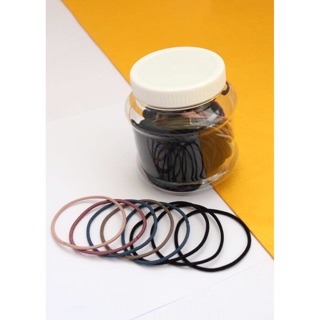 [Siêu rẻ - đẹp] Set 4 dây cột tóc/ dây thun cột tóc trơn/ thun cột tóc nhiều màu
