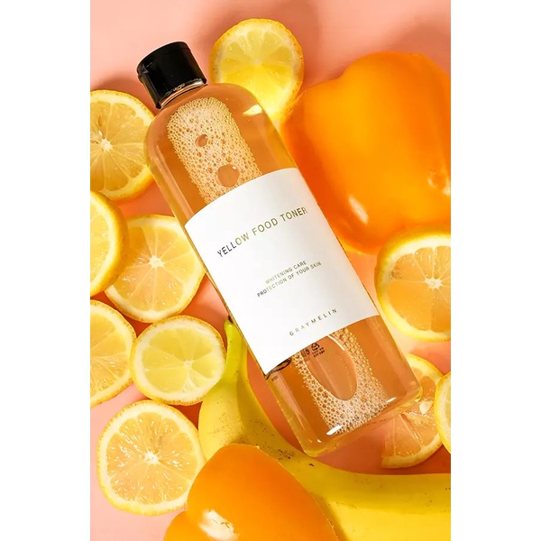 Nước Hoa Hồng Trái Cây Vàng Graymelin Yellow Food Toner 500ml