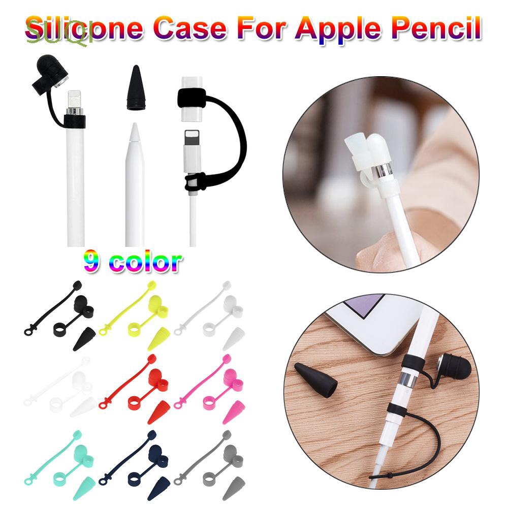 Nắp Silicon Bảo Vệ Bút Cảm Ứng Apple Pencil 3 Trong 1 Tiện Dụng Ốp