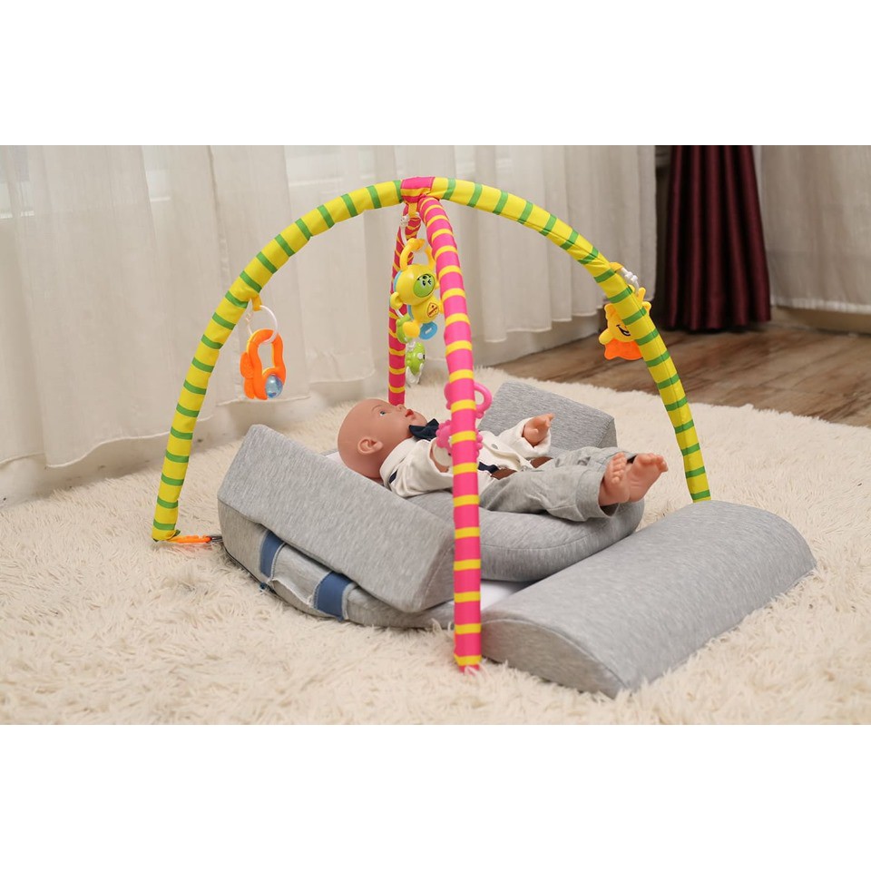 GỐI CHỐNG TRÀO NGƯỢC 15 ĐỘ & NGỦ ĐÚNG TƯ THẾ BABYLUX+ THANH ĐỒ CHƠI