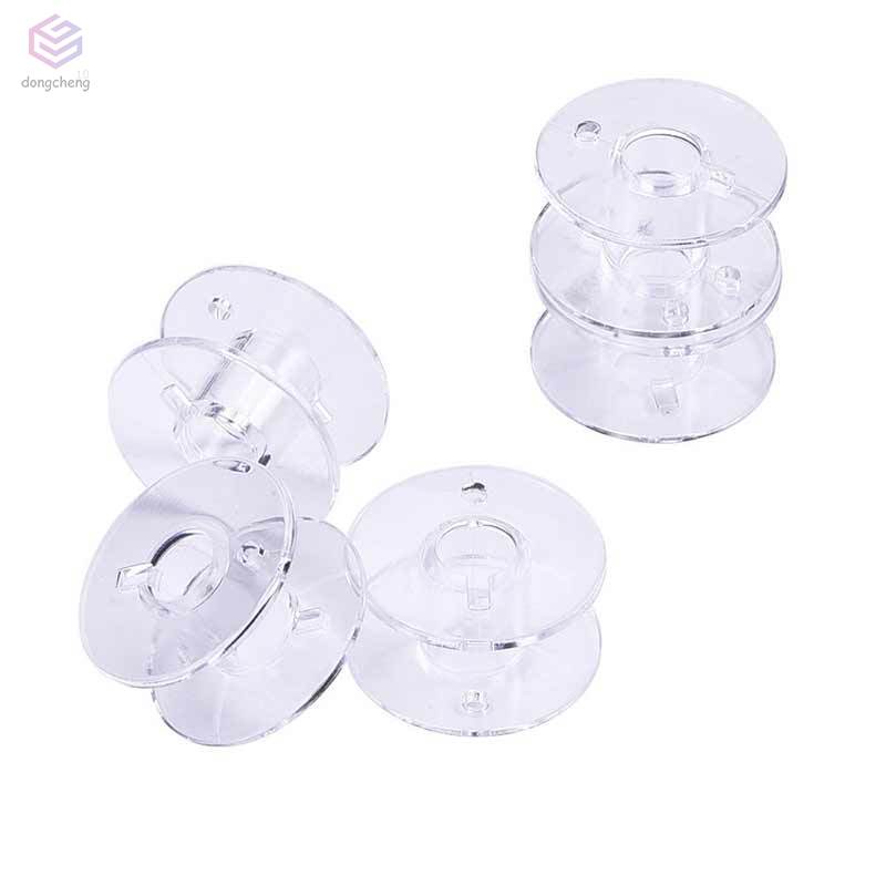 Set 25 Suốt Chỉ Bằng Nhựa Kèm Hộp Đựng Dành Cho Máy May Brother Janome Singer Elna