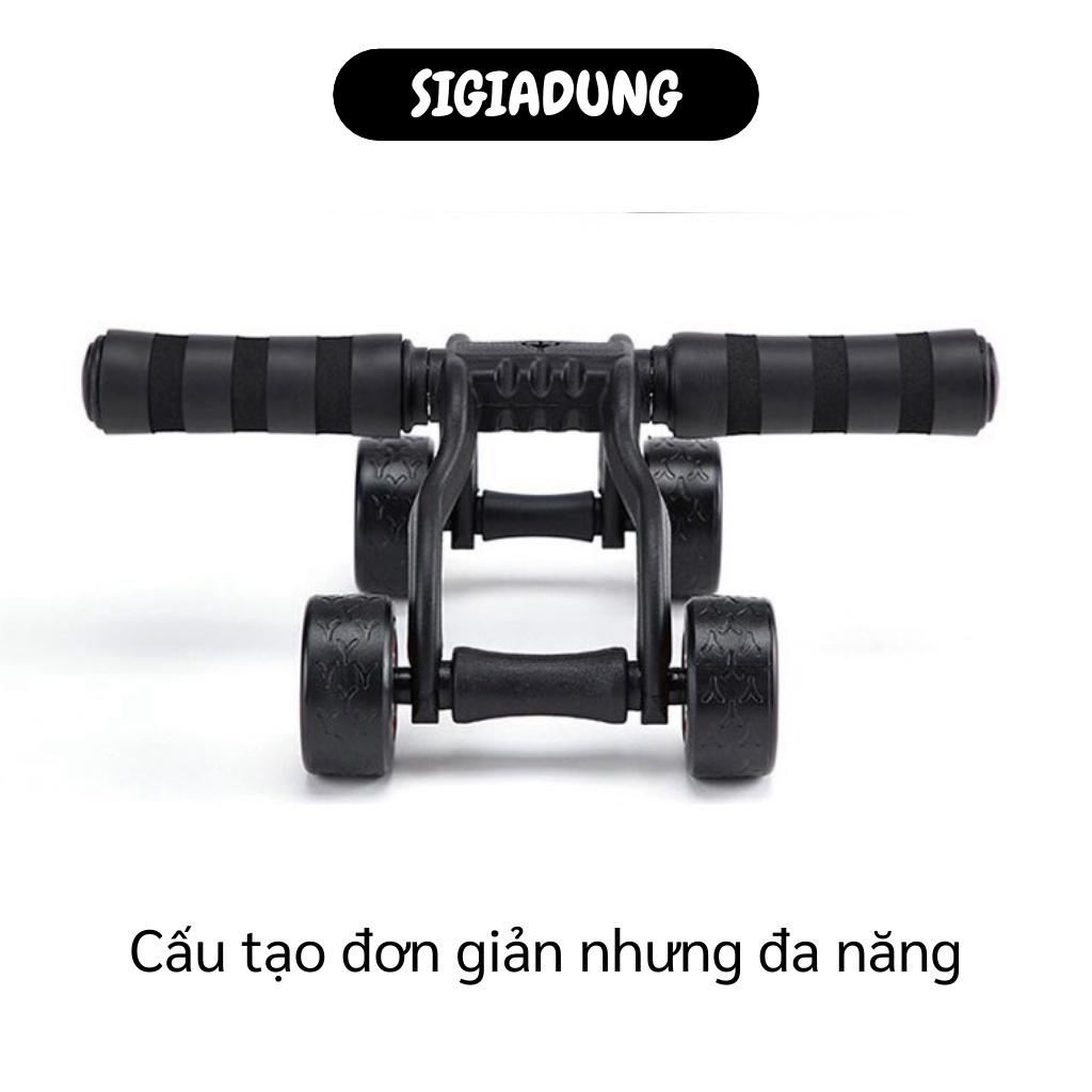 [SGD] Con Lăn Tập Cơ Bụng - Dụng Cụ Tập Thể Thao Tại Nhà, Con Lăn 4 Bánh Tặng Kèm Thảm 3247