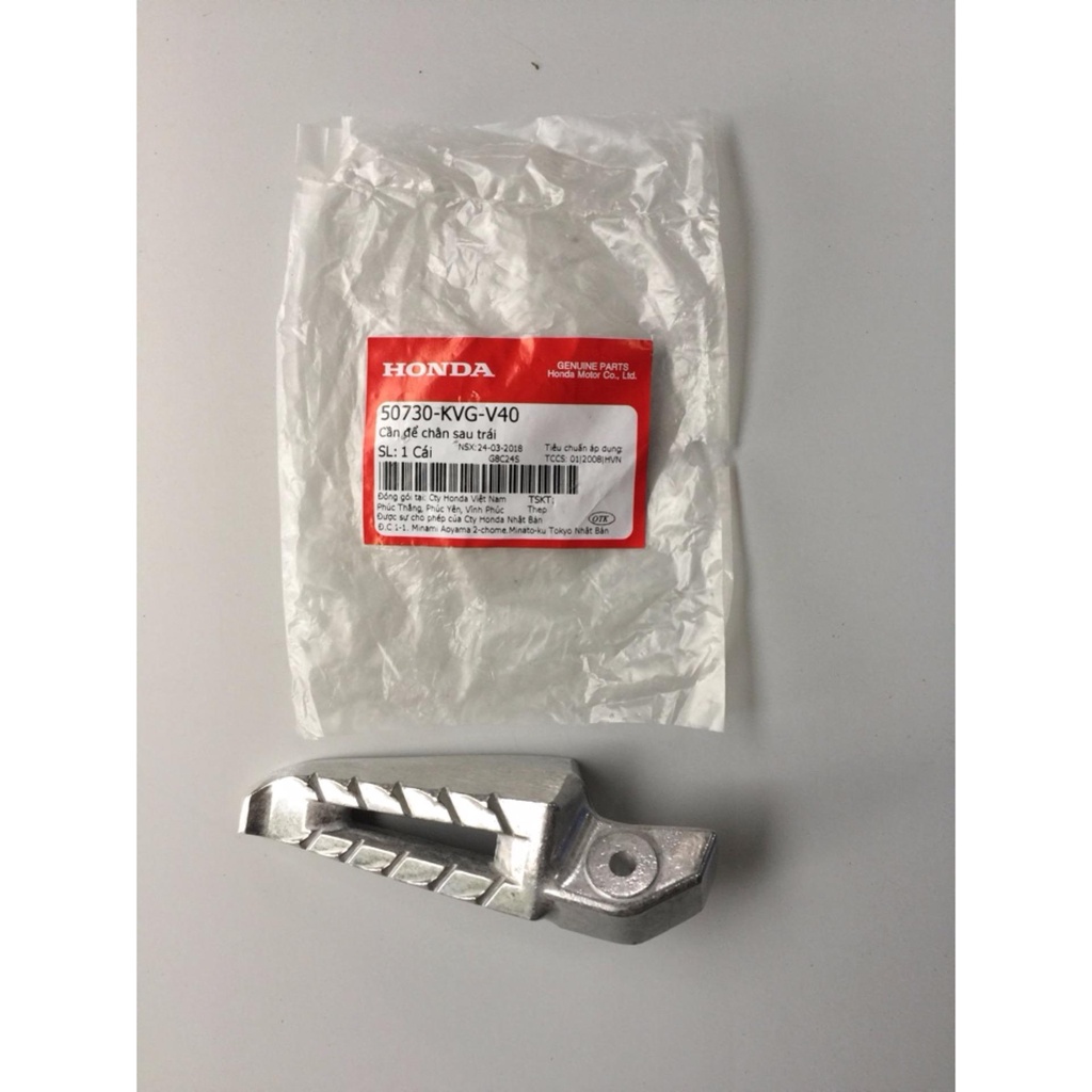 Gác chân xếp sau nhôm AB AIR BLADE 110 2011 2012 ĐẦU BÒ