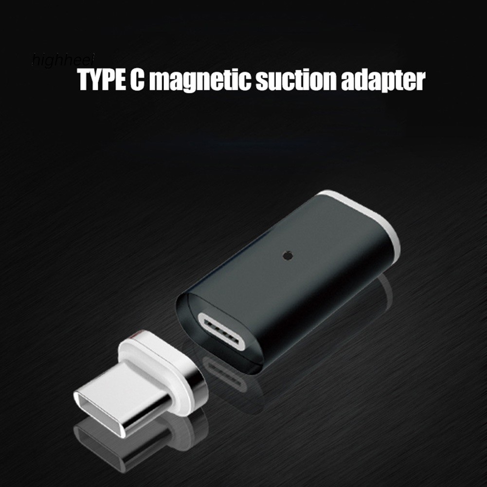 【OPHE】Mini Magnetic Type-C Micro USB 8Pin Charger Adapter Converter for Android iPhone