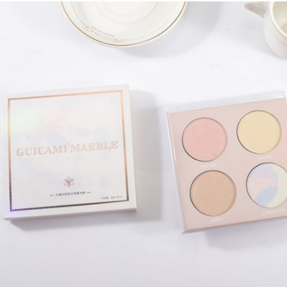 Phấn bắt sáng 4 Màu Guicami ánh nhũ lấp lánh chất mềm mịn tiện dụng cho mũi và cơ thể
