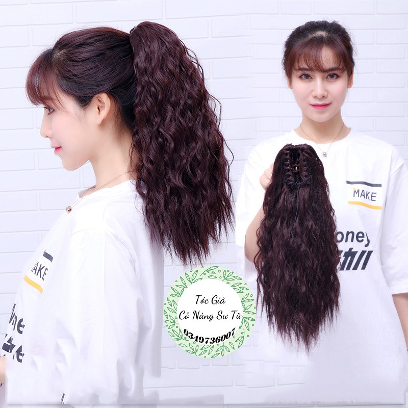 Tóc giả nữ lửng xoăn xù mì – tóc giả ngoạm đuôi phong cách Hàn Quốc cá tính - Cô nàng sư tử