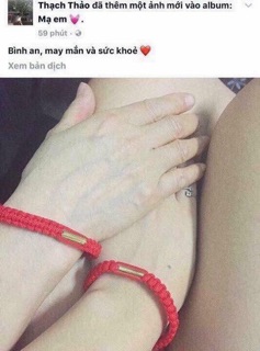 [hàng có sẵn] vòng dây đỏ tài lộc thái lan