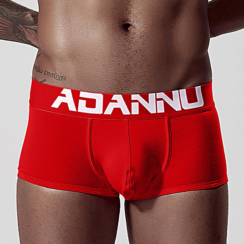 Set 4 Quần Lót Boxer Cotton Chữ U Thoáng Khí Gợi Cảm Cho Nam AD125