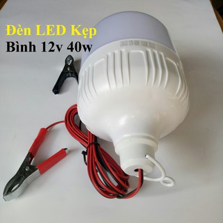 Đèn LED Kẹp Bình 12v 40w (Bóng Đèn Dùng Bình Ắc Quy)