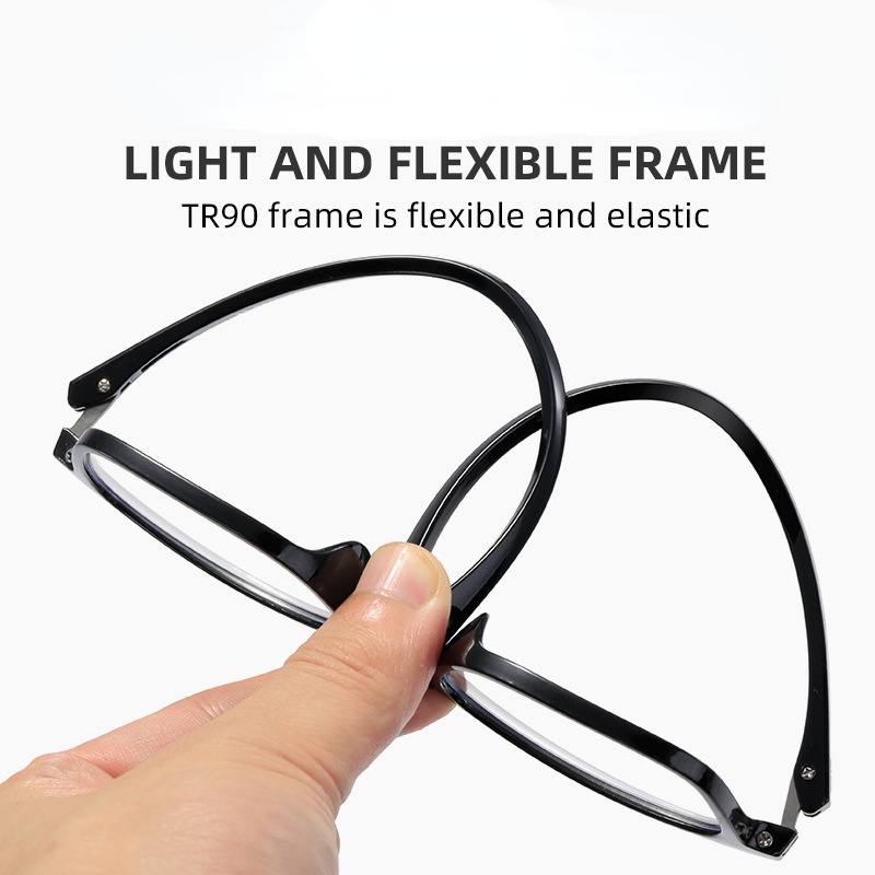 【+100°~+400°Kính Đọc Sách Chống Ánh Sáng Xanh HD TR90 Cho Nam Nữ
