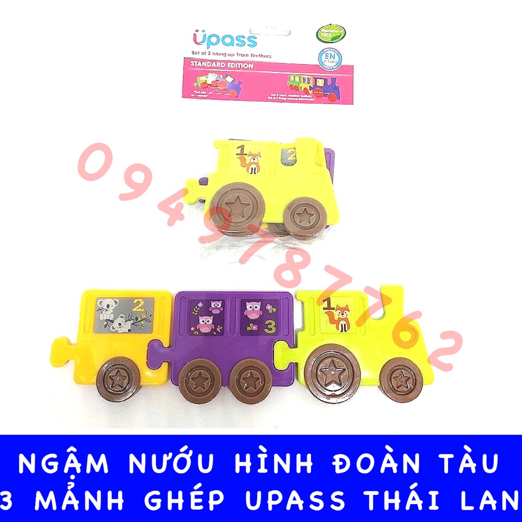 Ngậm nướu răng cho bé hình tàu hoả lắp ghép Upass Thái Lan UP0230N