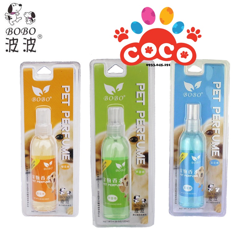 Nước Hoa Cho Chó Mèo BoBo (120ml)