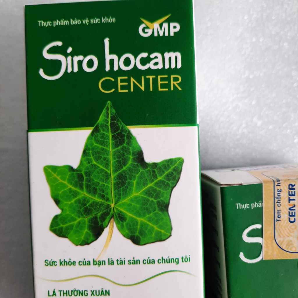 Siro ho cảm center, siro ho thảo dược cao lá thường xuân, quất, gừng