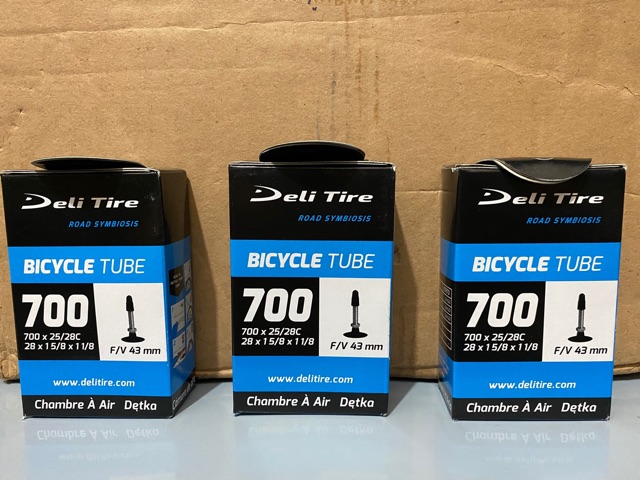 Săm Deli Tire 700x25/28 van nhỏ - made in Indonesia